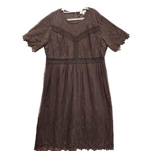 NWT Wren and Ivory dress womens XXXL black Lacy goth dark academia formal grunge